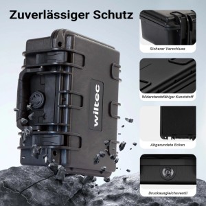 Wiltec Universalkoffer 27X231X18Cm Wasserdicht Transportkoffer Schutzkoffer