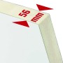 Detailaufnahme Stahl-Nebeneingangstür NS2: 56 mm starkes Türblatt mit PU-Hartschaumfüllung.