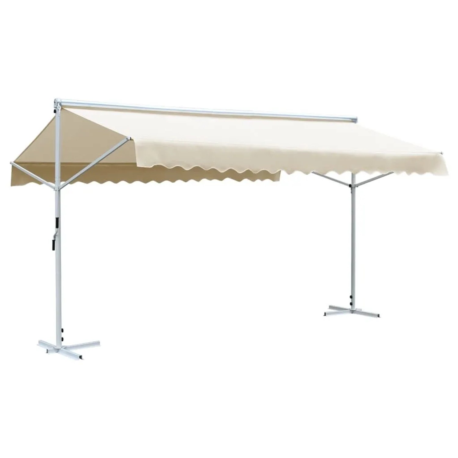 vidaXL Freistehende Markise 600x300 cm Creme 145884