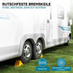 Wiltec Unterlegkeile Anhänger 2 Stück Bis 5T Unterlegkeile Wohnwagen Wohnmobil