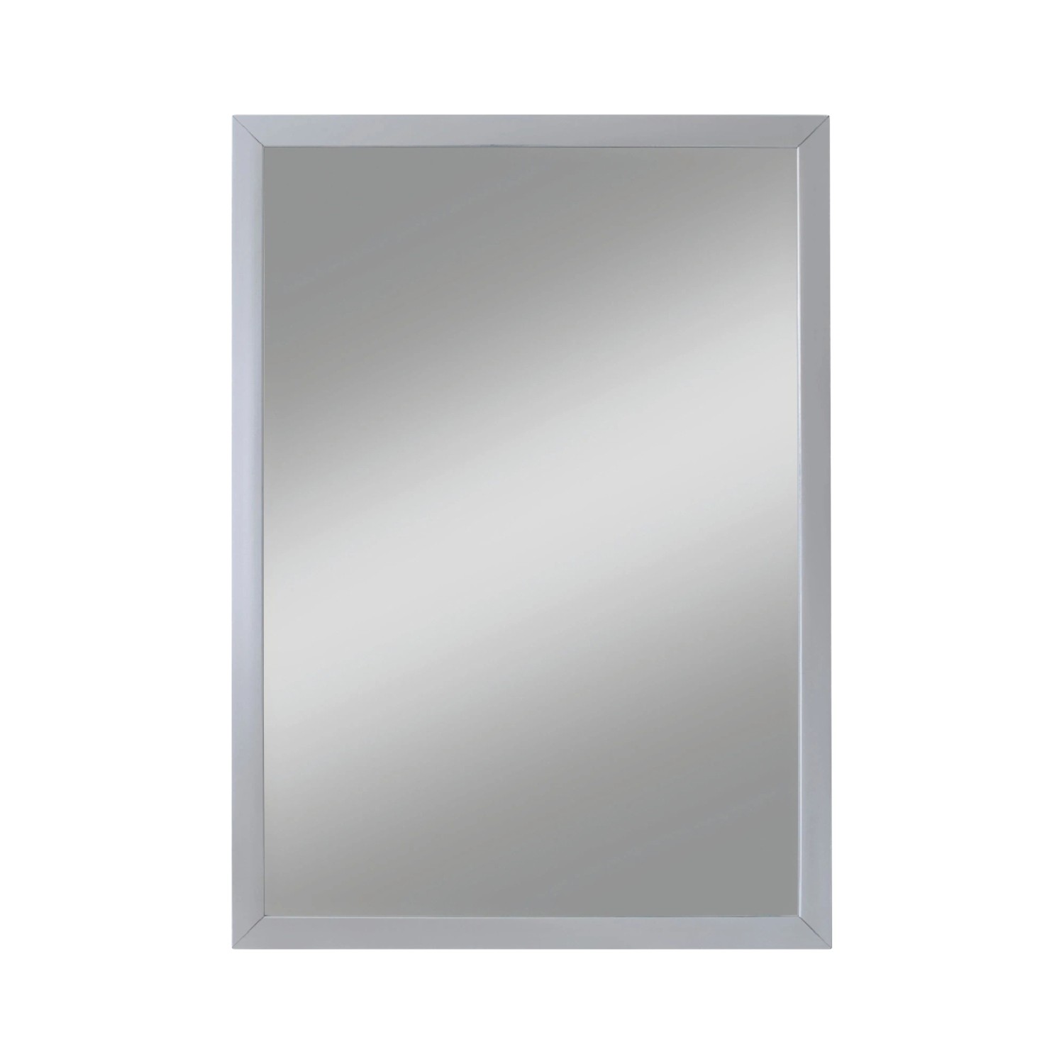 Kristall-Form Rahmenspiegel Beach IX 40 cm x 60 cm Silber rechteckig günstig online kaufen