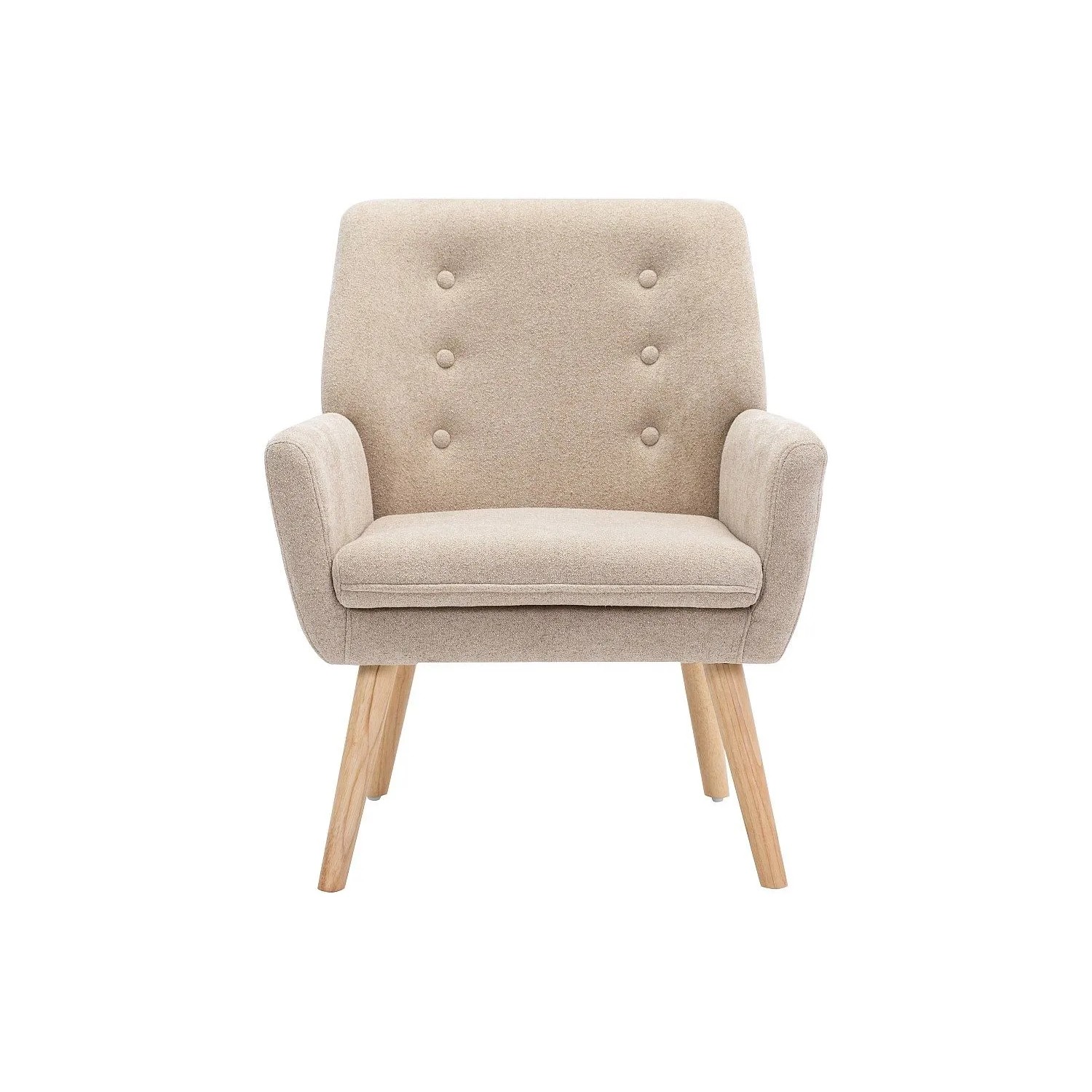 Vente-unique Sessel Mit Gerader Rückenlehne Serino Beige 65 cm