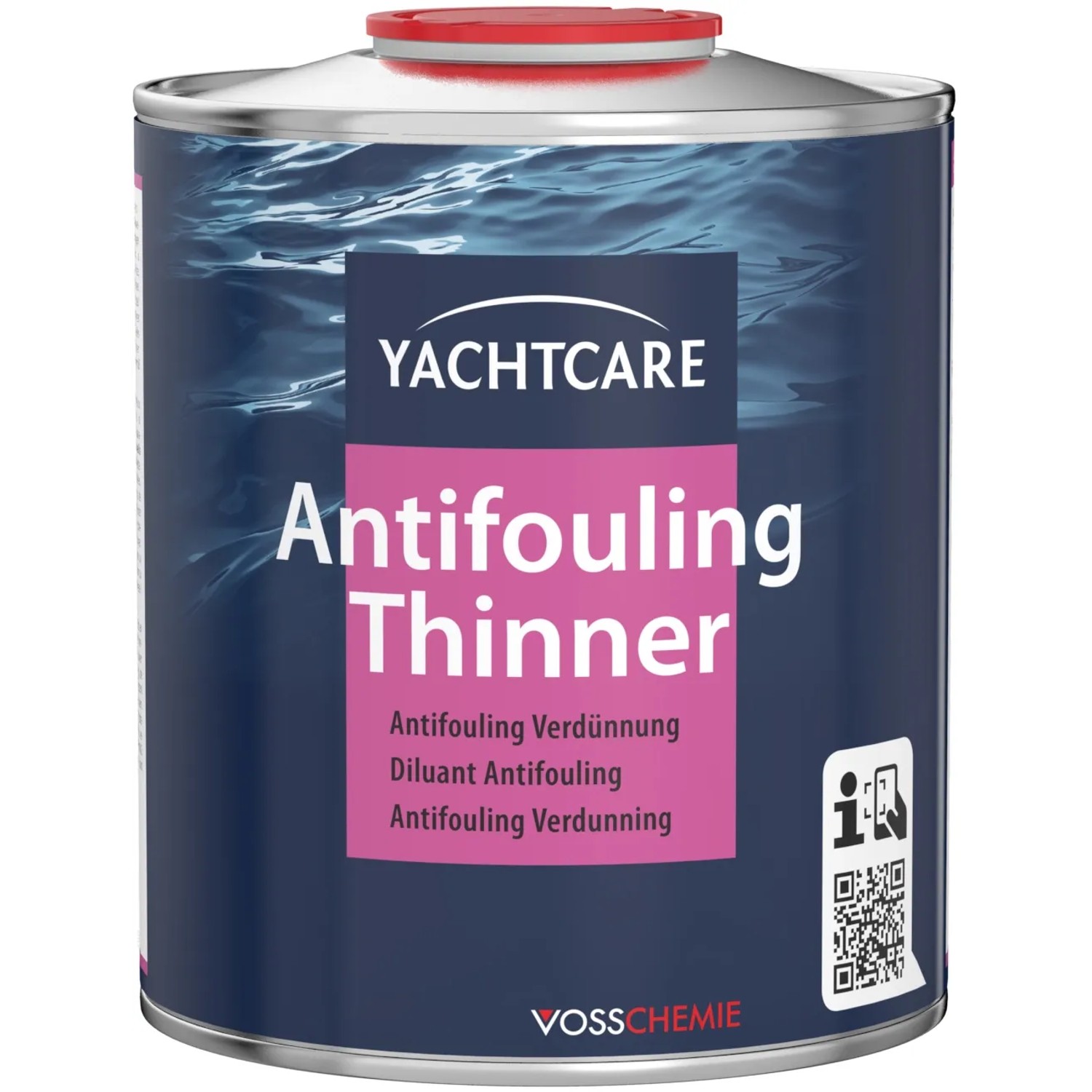 Yachtcare Antifouling Thinner, 750 ml Dose. Verdünner für Bootslacke und zur Werkzeugreinigung.