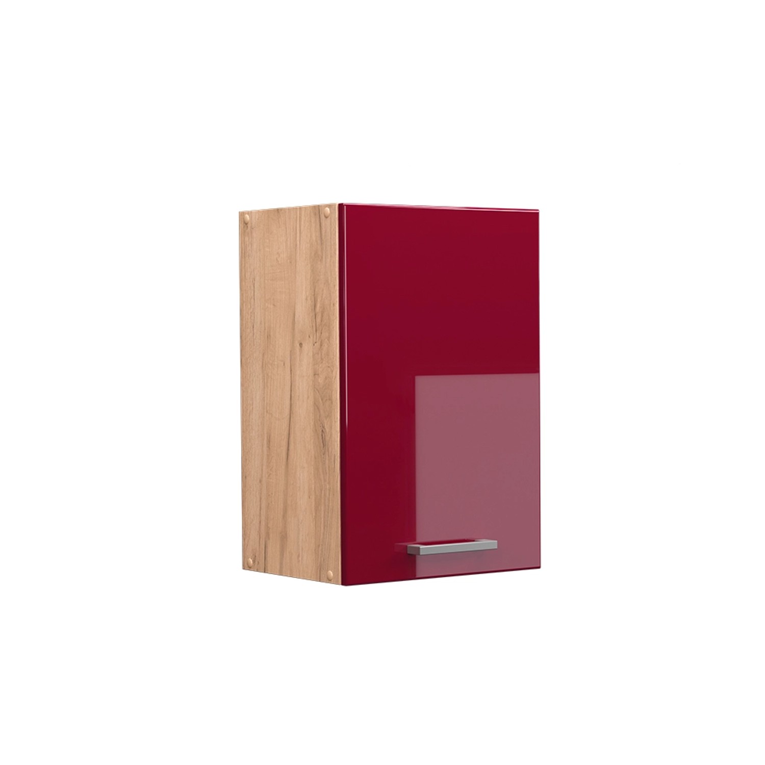 Vicco Hängeschrank R-Line Hängender Küchenschrank Bordeaux Hochglanz/Goldkraft Eiche 40 cm