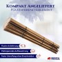 Stapel aus braunen, 2-welligen PROREGAL Versandkartons in verschiedenen Größen, teils mit Klebeband.