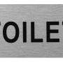 Aluminium Hinweisschild für Damen- und Herrentoilette, selbstklebend.