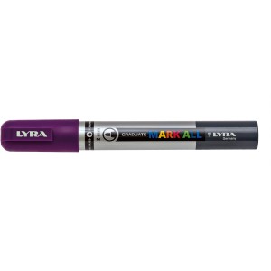 LYRA Mark All Marker, Violett, für alle Oberflächen. Permanentstift mit Rundspitze, 2mm.