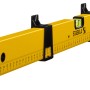 Gelbe Stabila Wasserwaage Type 70 MAS, 80 cm, mit Markierschieber für präzises Messen und Anzeichnen.