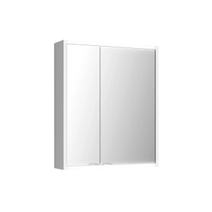 Jokey Spiegelschrank Batu, 60 cm, weiß hochglanz mit zwei Spiegeltüren.