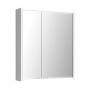 Jokey Spiegelschrank Batu, 60 cm, weiß hochglanz mit zwei Spiegeltüren.