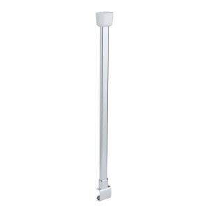 Wenko Deckenstütze Era, 57 cm, silber glänzend, zur Stabilisierung von Duschstangen.
