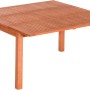 Quadratischer, ausziehbarer Gartentisch aus Holz, 150x150 cm von Merxx.