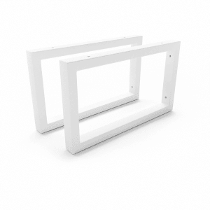 HEVVA Waschtischhalterung RHEIN 20 cm Hoch 35 cm Tief 2er Set Weiß