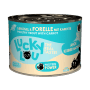 Lucky Lou Katzen-Nassfutter Kitten, Geflügel & Forelle, 200g Dose.
