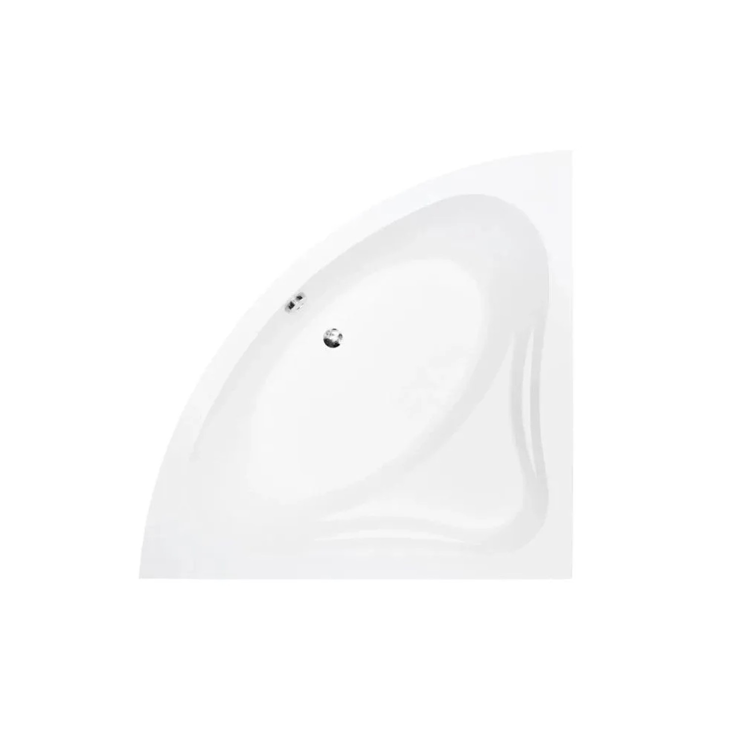 Bad Land Eckbadewanne 130x130 inkl. Ablauf & Füße