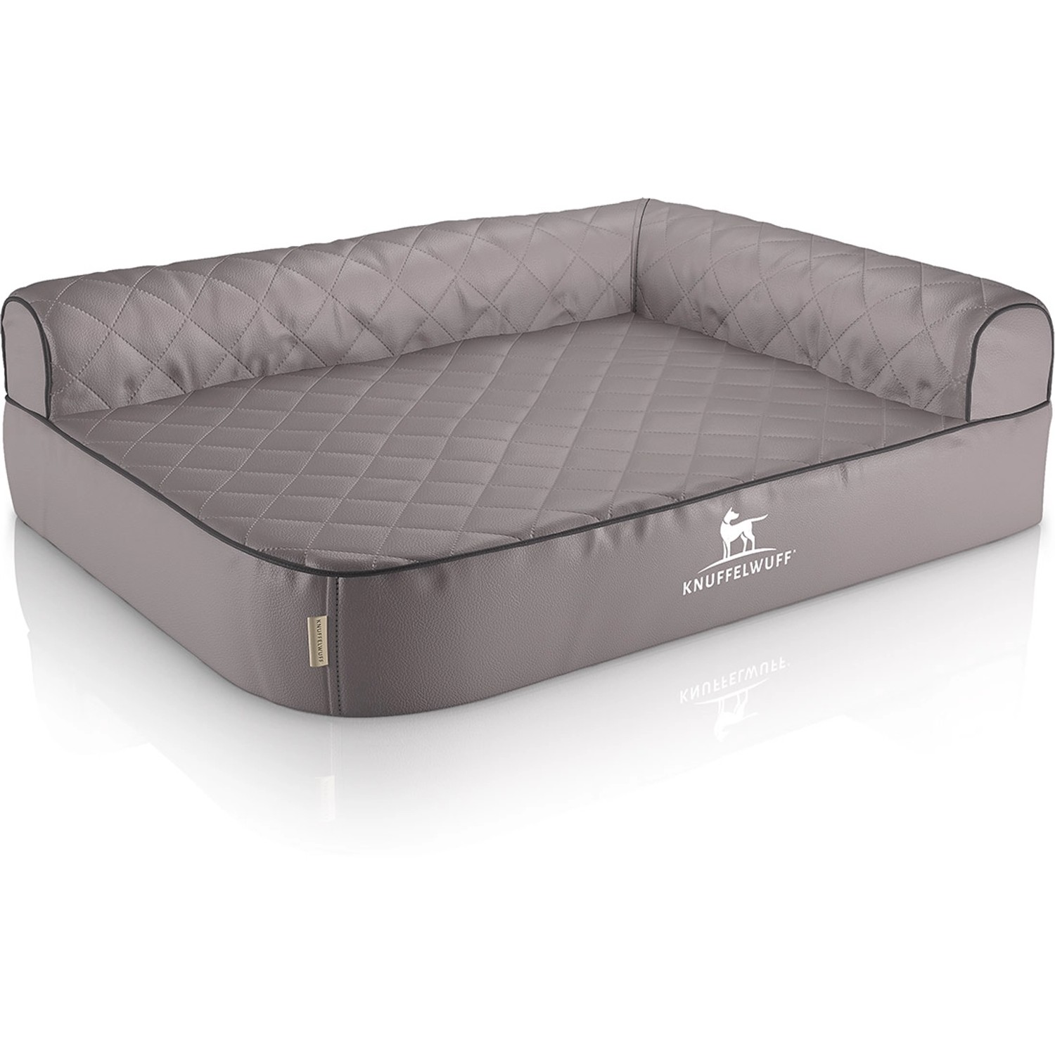 Knuffelwuff Eck Hundebett Winslow Orthopädisch Kunstleder XXL 120 x 80cm Le günstig online kaufen