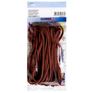 Braune Paracord Nylonschnur, 2x4 mm, 5 m lang, für Schmuckbasteln.
