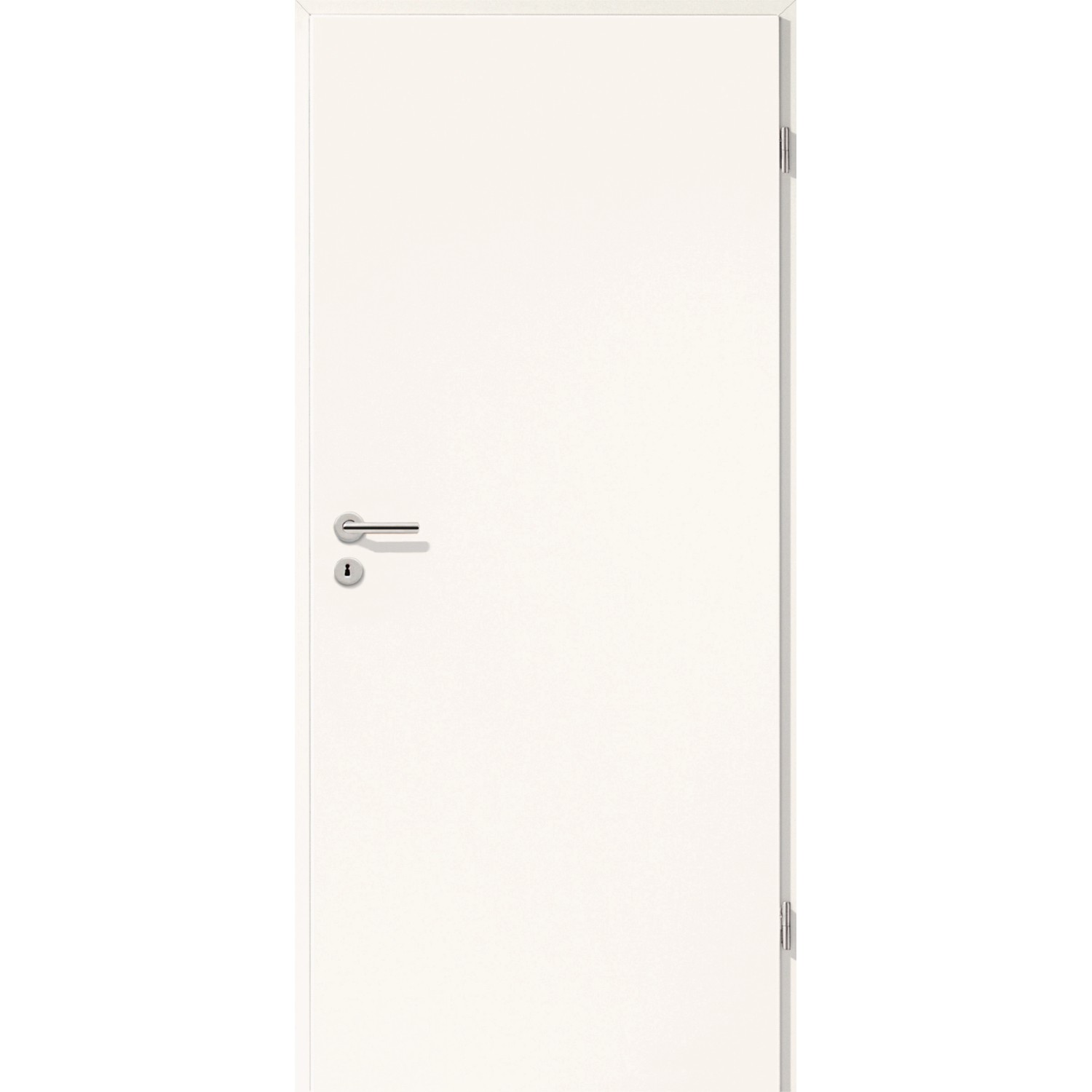 Zimmertür CPL Weiß Seidenmatt (GL223) 86 cm x 198,5 cm Anschlag R