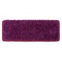 Rechteckige, berry-farbene Shaggy Stufenmatte Barcelona (23,5x65cm) für Treppen.
