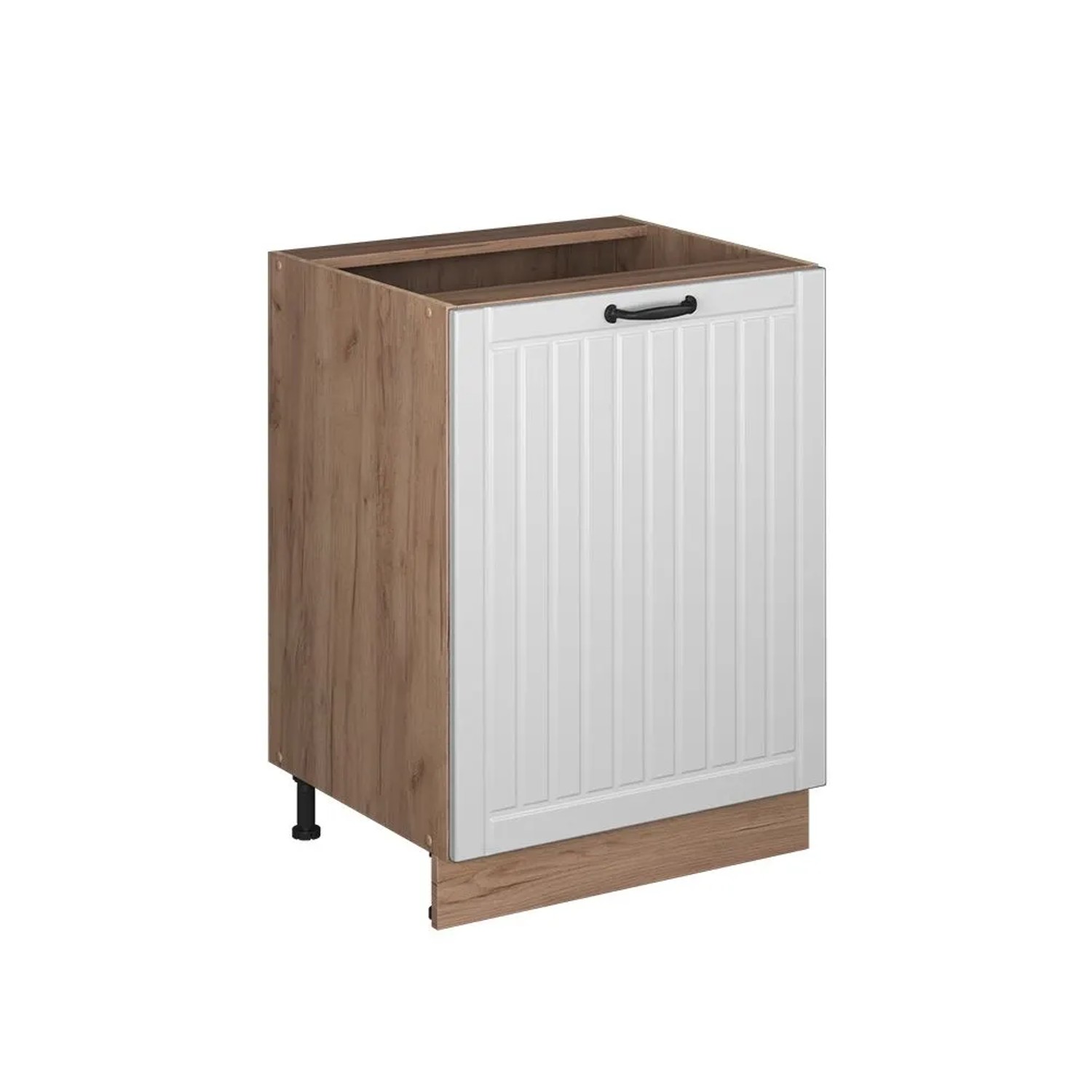 Vicco Küchenunterschrank Fame-Line Weiß Landhaus/Goldkraft Eiche 60 x 82 1 Tür ohne Arbeitsplatte Art Nr 65213