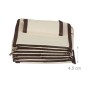 Relaxdays Hängeregal aus beigem Vlies, faltbar auf 4,5 cm Höhe. Kompakte textile Aufbewahrung für Kleiderschrank.
