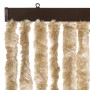 Beiger Insektenschutz-Vorhang aus Chenille, 90x220 cm, mit Aufhängung.