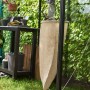 Juliana Ringhalter, Ø 30 cm, schwarz, zur Montage an Gewächshausprofilen, mit aufgehängtem Sack.