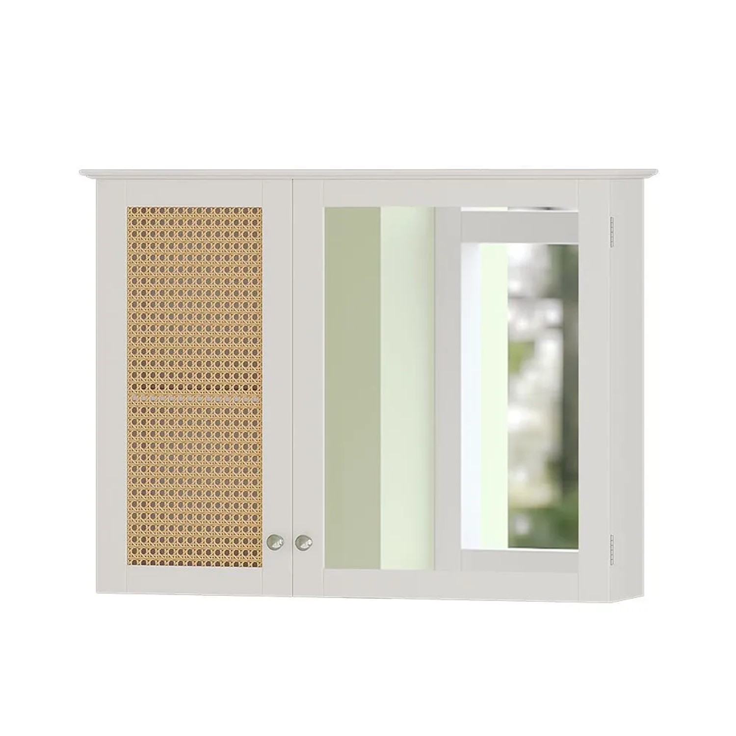 Vicco Badspiegelschrank Rosario Weiß 68 x 49 mit 2 Türen