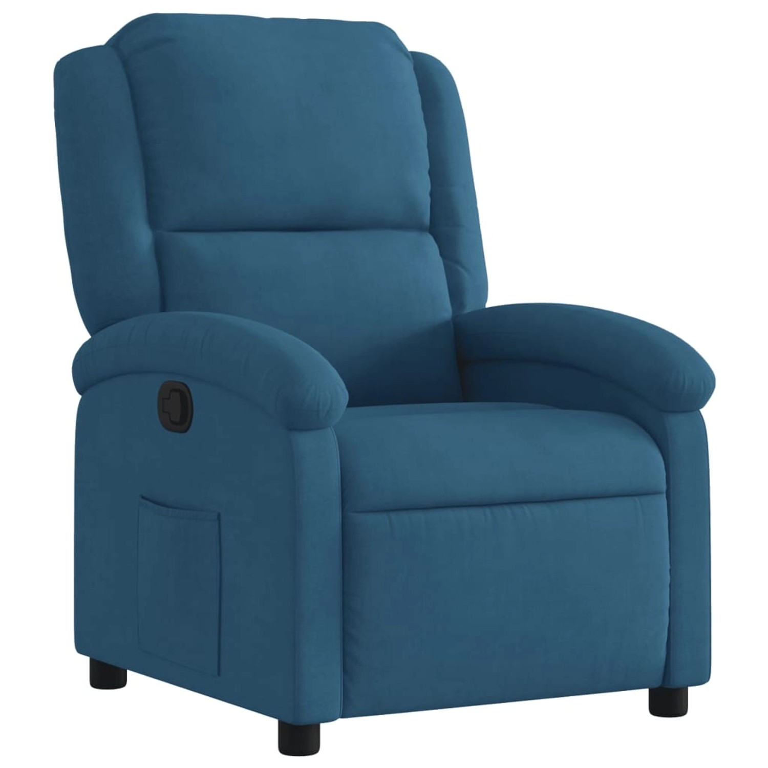 vidaXL Relaxsessel Blau Samt Modell 27 günstig online kaufen