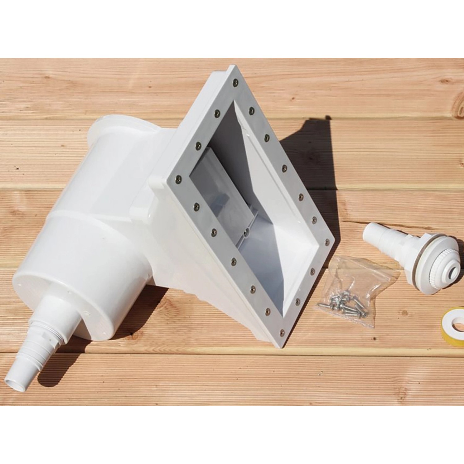 Skimmer und Zubehör für Karibu Pool Set C, Filteranlage für Holzpool.