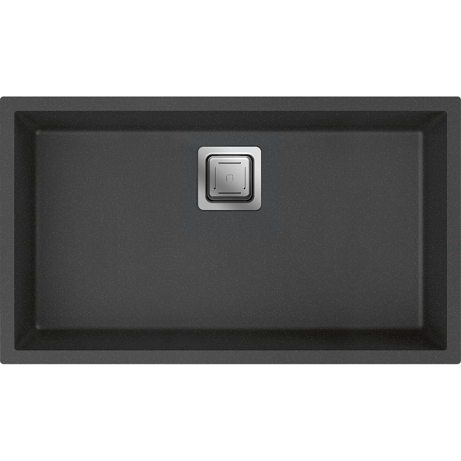 Miló Einbauspüle Granitverbundstoff Qubo 76 cm Graphite
