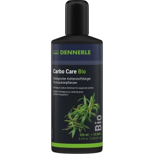 Dennerle Carbo Care Bio 250ml: Flüssiger Kohlenstoffdünger für gesunde Aquarienpflanzen.