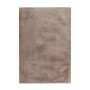 MeGusta Shaggy Teppich Taupe, 120x170 cm. Hochflor Teppich mit Kaninchenfell-Haptik.