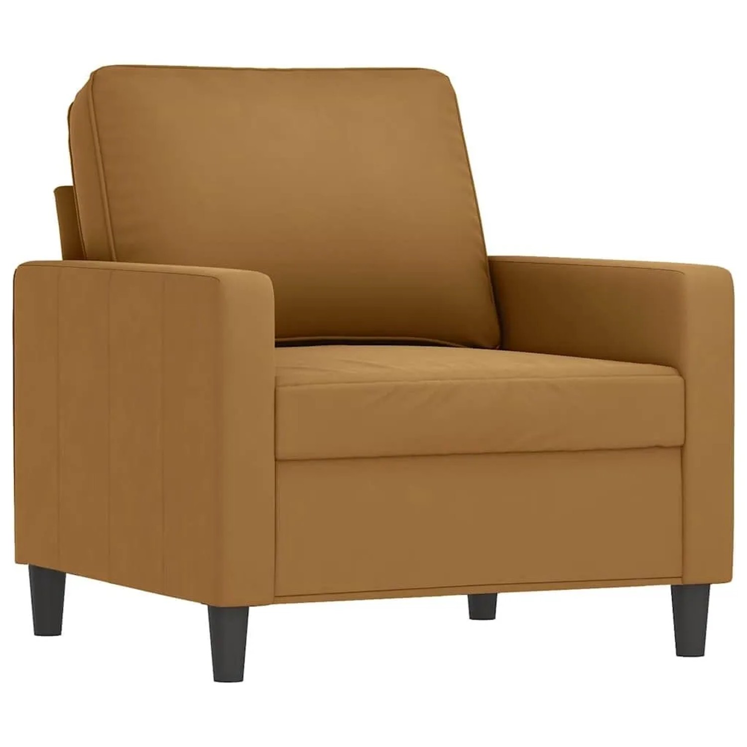 vidaXL Sessel Braun 60 cm Samt 359186