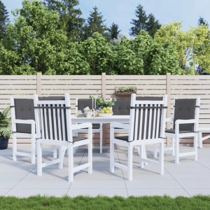 vidaXL Gartenstuhlauflagen für Niedriglehner 6 Stk Anthrazit 314131