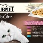 Gourmet Katzen-Nassfutter A la Carte, 4 x 85g Packung mit Ente, Forelle, Geflügel und Sardine.