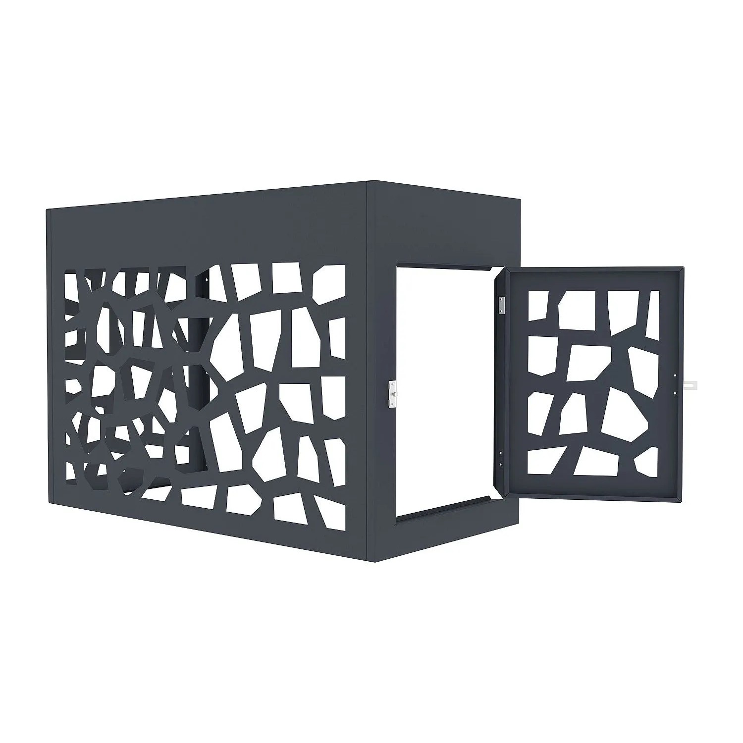 Vente-unique Abdeckung Für Klimagerät Kazoma Anthrazitgrau 100 cm_8
