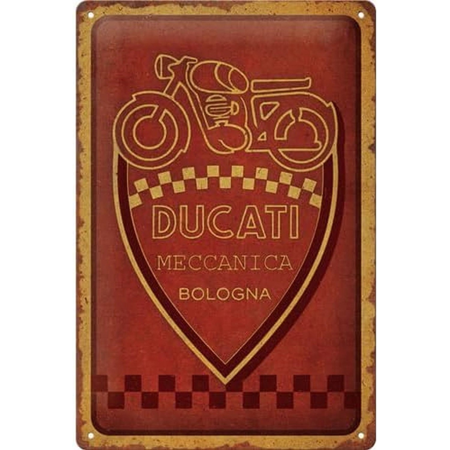 Nostalgic-Art Blechschild 20 x 30cm - Ducati - Meccanica Bologna günstig online kaufen