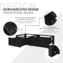 ML-Design Waschmaschinen Untergestell Doppel, schwarz, mit Schubladen für Waschmaschine und Trockner.