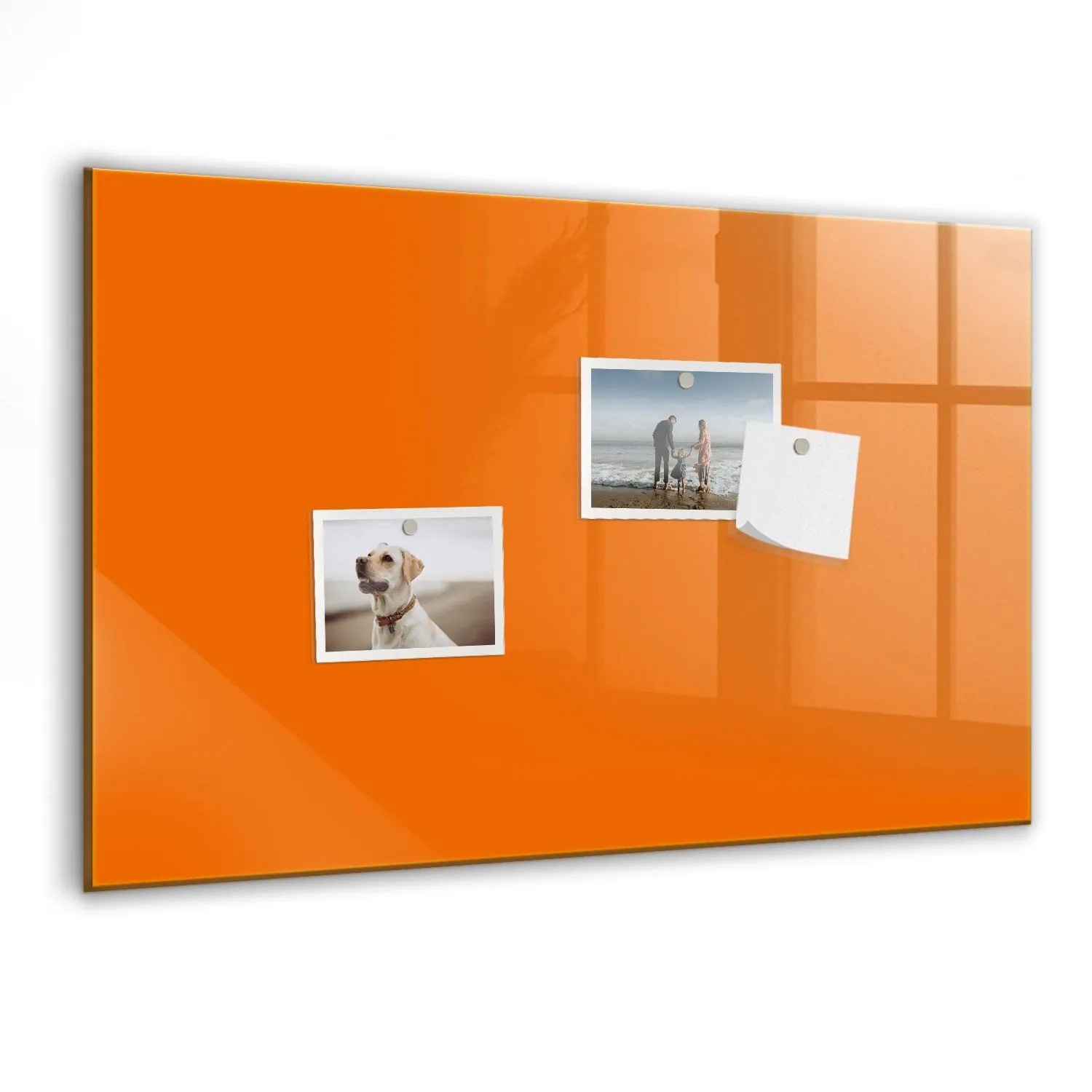 Tulup Glasmagnettafel Beschreibbar Orange Farbe 60x40 cm Magnettafel Wand G günstig online kaufen