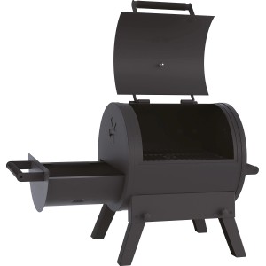 Jamestown Holzkohlegrill Ryder, Standgrill mit Gusseisenrost und Kohleschublade.
