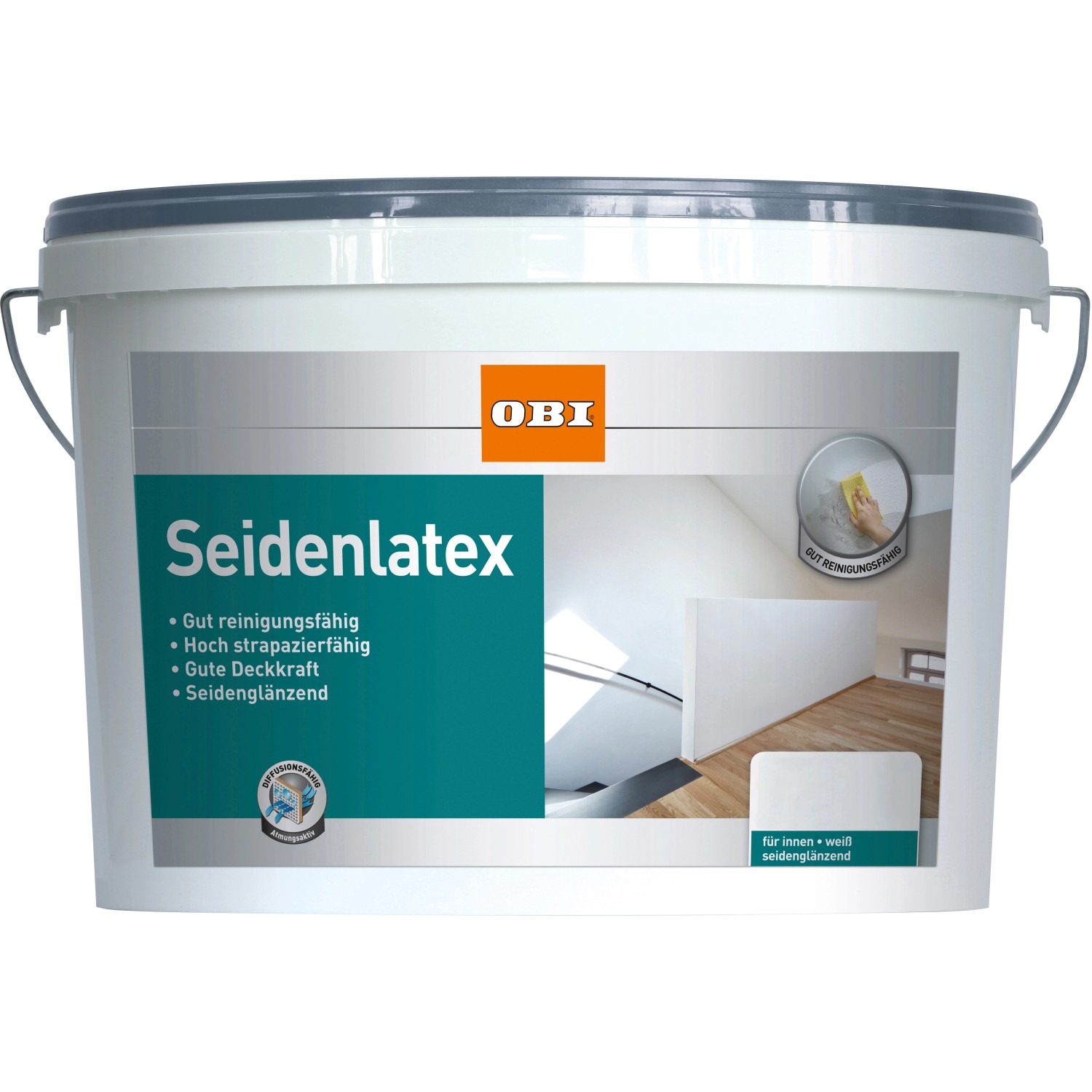 OBI Seidenlatex Weiß seidenglänzend 5 l