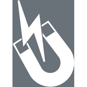 Symbol für magnetischen Wera Steckschlüsseleinsatz, 13 mm, mit 1/4 Zoll Antrieb.