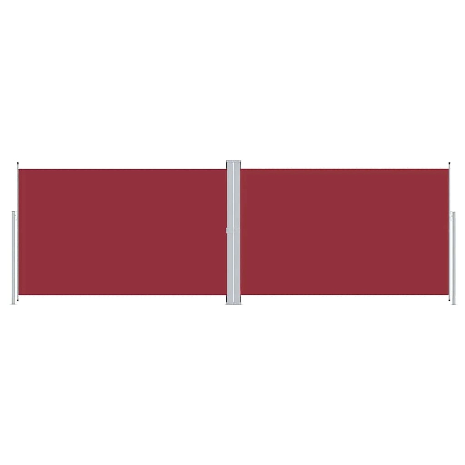 furnicato Seitenmarkise Ausziehbar Rot 200x600 cm günstig online kaufen