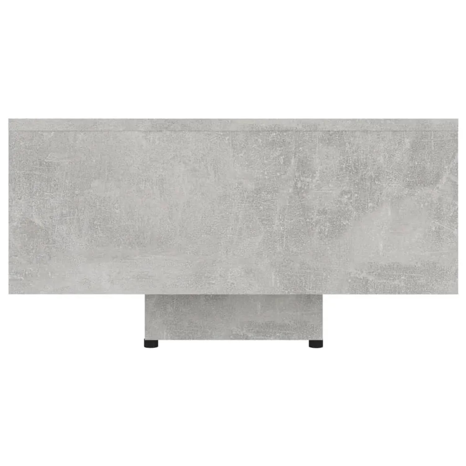 Moderner, betongrauer Couchtisch (85x55x31 cm) aus Holzwerkstoff für das Wohnzimmer.