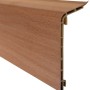 Heizungsrohrverkleidung Buche, 200cm lang, zur Abdeckung von Heizungsrohren. Leiste in Holzoptik.