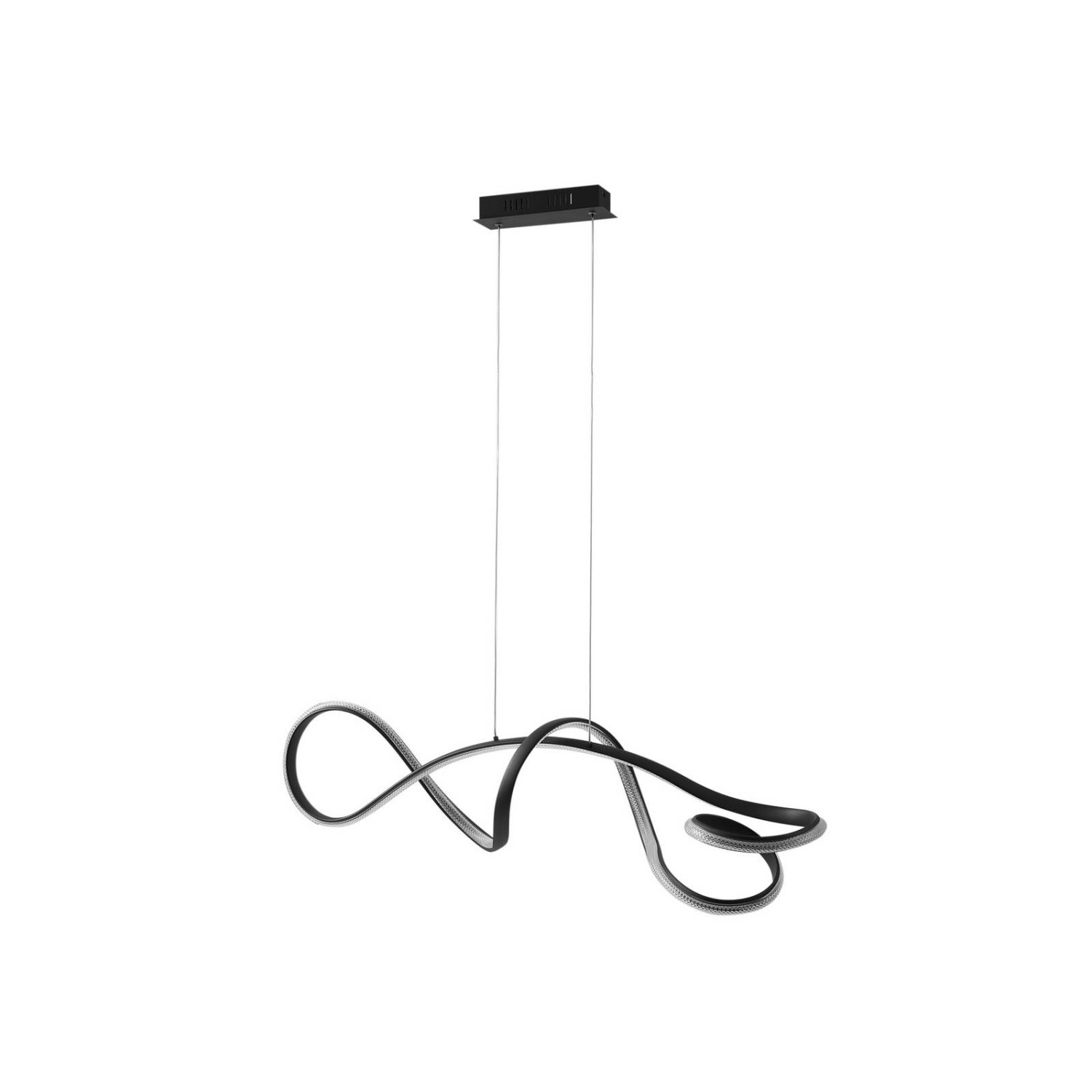 Lucande LED Rodado 10031328 Modern in Schwarz aus Aluminium 1-flammig Wohnz günstig online kaufen