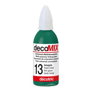 Decomix Universal-Abtönkonzentrat Grasgrün, 20ml Flasche.