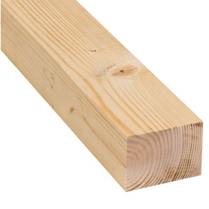 Sägeraues Fichte/Tanne Kantholz, 58x78x2500 mm, ideal für Konstruktionen.