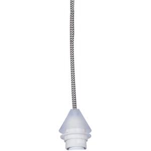 Näve Schraubmantelpendel, transparent-bunt, für E27 Leuchten, Textilkabel.